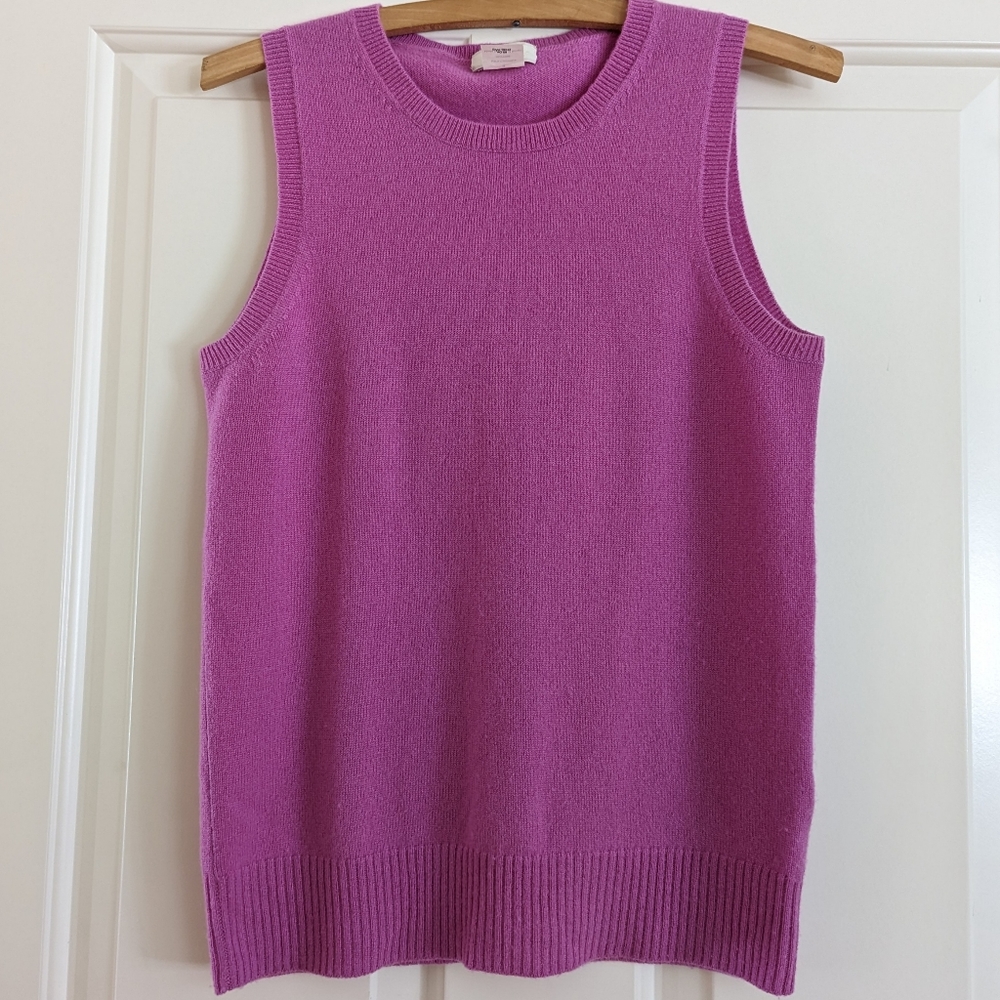 J. Crew Sweater Vest Orchid Cashmere Small